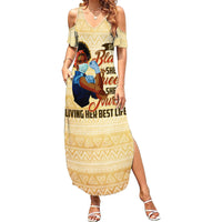 Afro Nurses Summer Maxi Dress Black Queen African - Wonder Print Shop