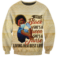 Afro Nurses Sweatshirt Black Queen African - Wonder Print Shop