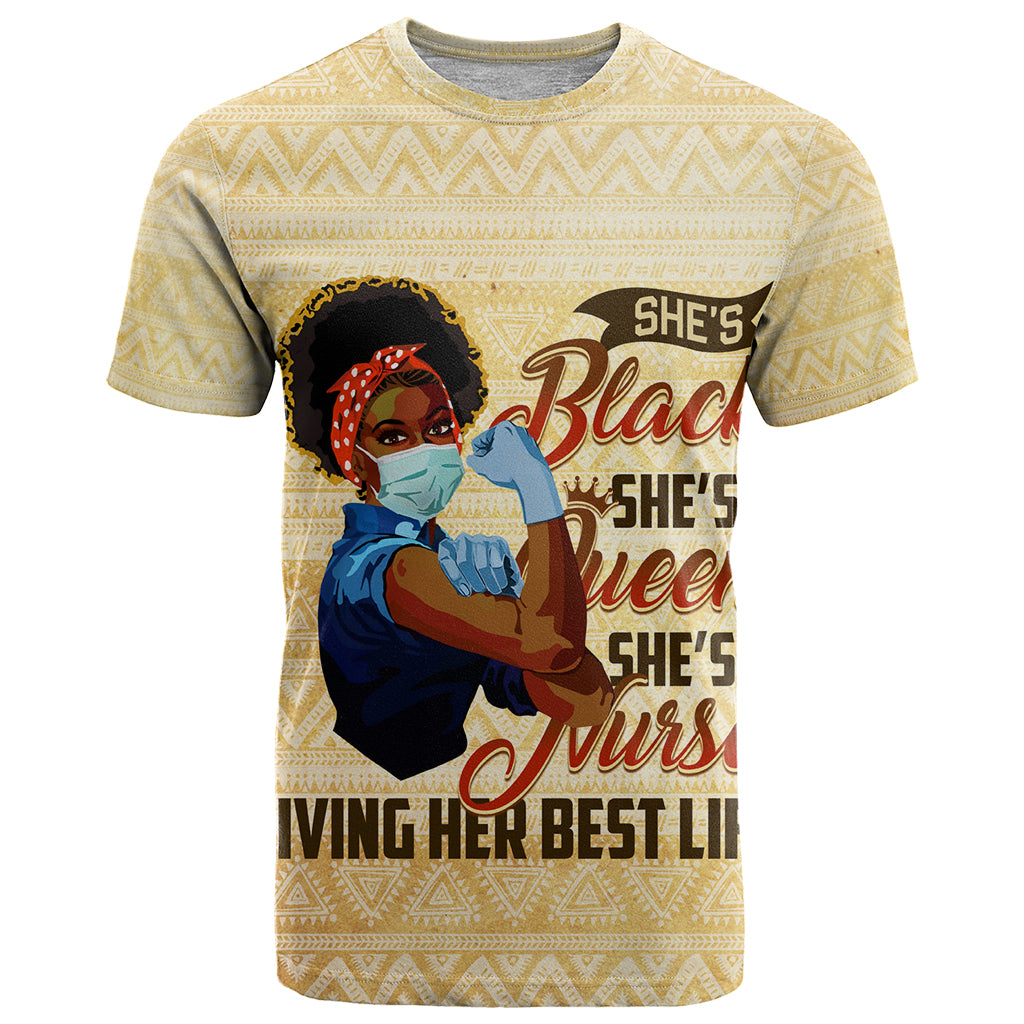 Afro Nurses T Shirt Black Queen African - Wonder Print Shop