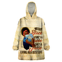Afro Nurses Wearable Blanket Hoodie Black Queen African - Wonder Print Shop