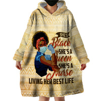 Afro Nurses Wearable Blanket Hoodie Black Queen African - Wonder Print Shop