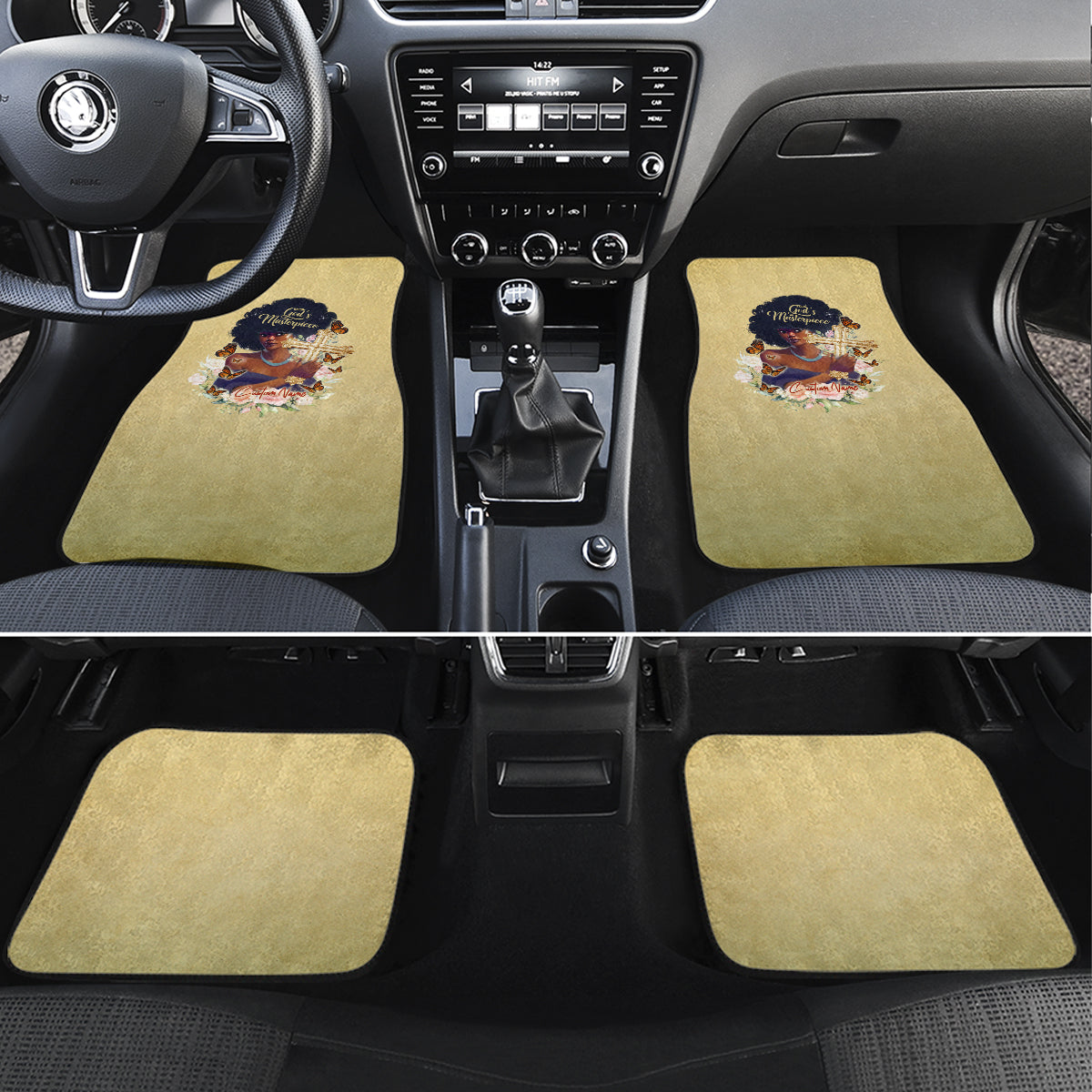 Personalized I Am God's Masterpiece Car Mats African Women - Wonder Print Shop