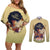 Personalized I Am God's Masterpiece Couples Matching Off Shoulder Short Dress and Long Sleeve Button Shirt African Women - Wonder Print Shop