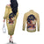 Personalized I Am God's Masterpiece Couples Matching Off The Shoulder Long Sleeve Dress and Long Sleeve Button Shirt African Women DT02