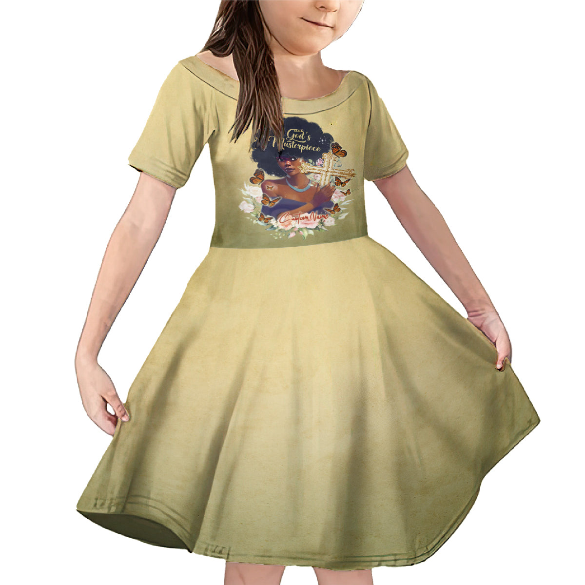 Personalized I Am God's Masterpiece Family Matching Mermaid Dress and Hawaiian Shirt African Women - Wonder Print Shop