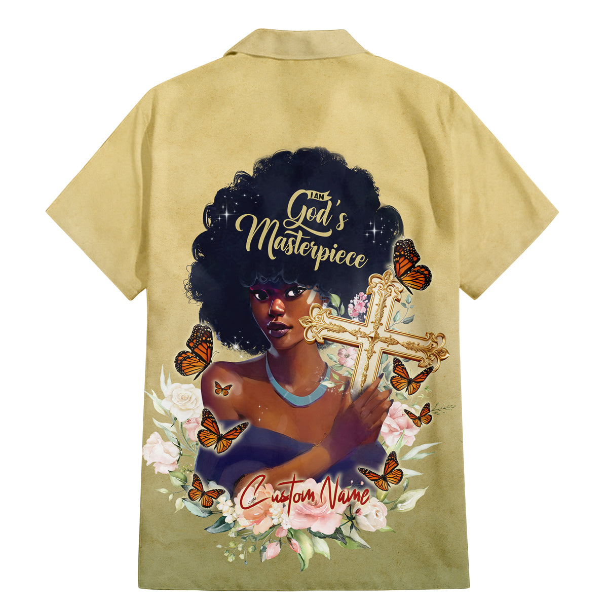 Personalized I Am God's Masterpiece Family Matching Mermaid Dress and Hawaiian Shirt African Women - Wonder Print Shop