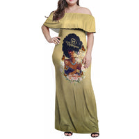 Personalized I Am God's Masterpiece Family Matching Off Shoulder Maxi Dress and Hawaiian Shirt African Women - Wonder Print Shop