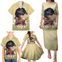 Personalized I Am God's Masterpiece Family Matching Puletasi and Hawaiian Shirt African Women - Wonder Print Shop