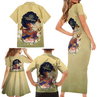 Personalized I Am God's Masterpiece Family Matching Short Sleeve Bodycon Dress and Hawaiian Shirt African Women - Wonder Print Shop