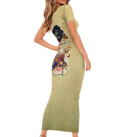 Personalized I Am God's Masterpiece Family Matching Short Sleeve Bodycon Dress and Hawaiian Shirt African Women - Wonder Print Shop