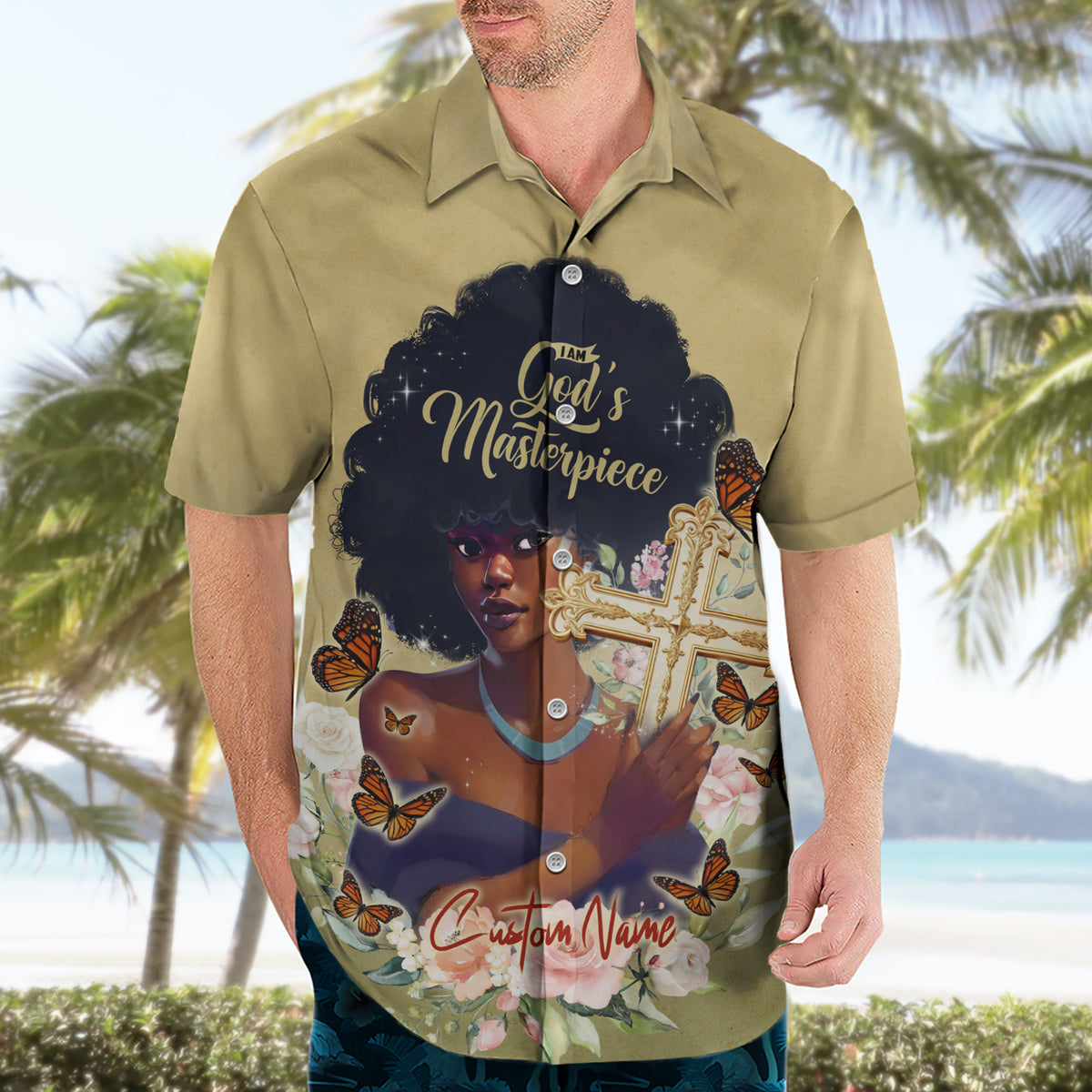 Personalized I Am God's Masterpiece Hawaiian Shirt African Women - Wonder Print Shop