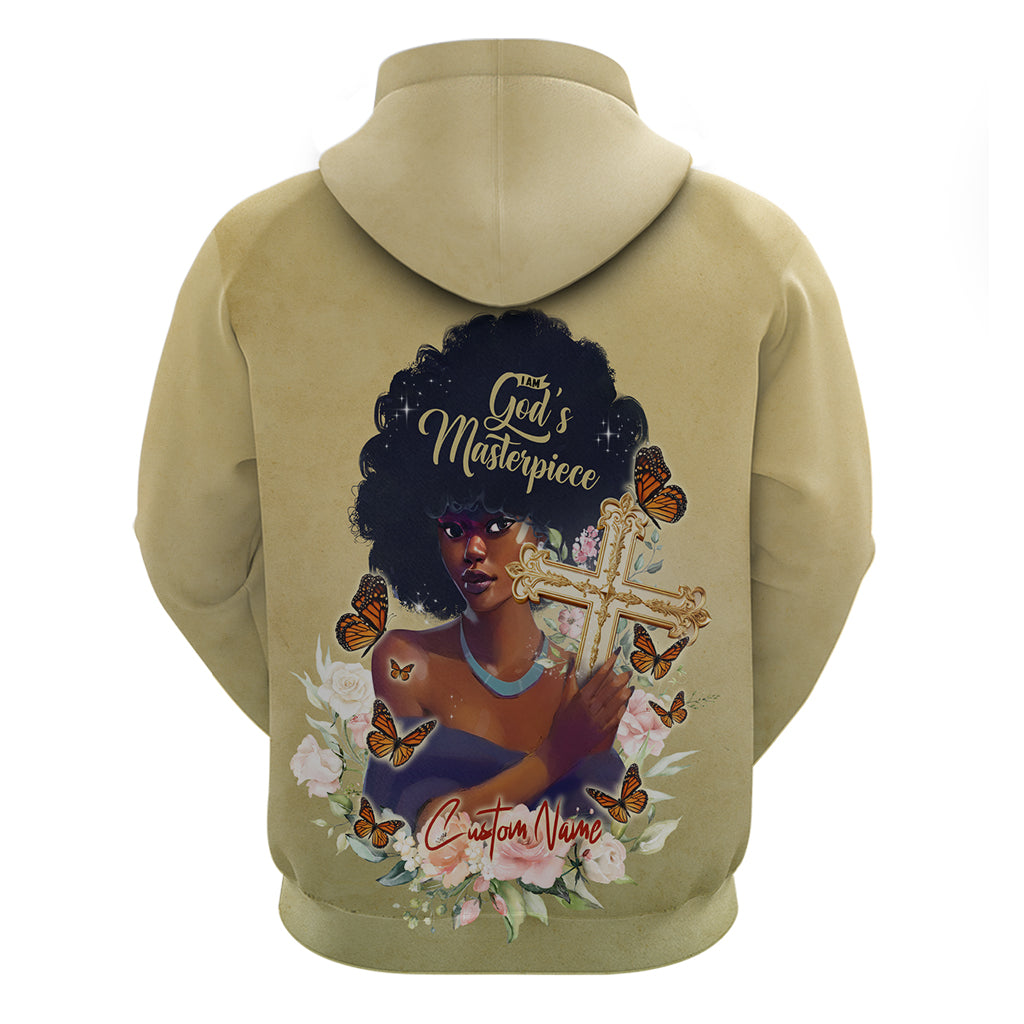 Personalized I Am God's Masterpiece Hoodie African Women - Wonder Print Shop