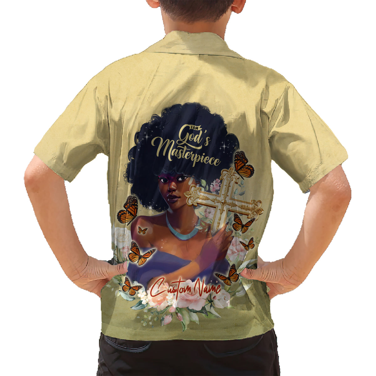 Personalized I Am God's Masterpiece Kid Hawaiian Shirt African Women - Wonder Print Shop