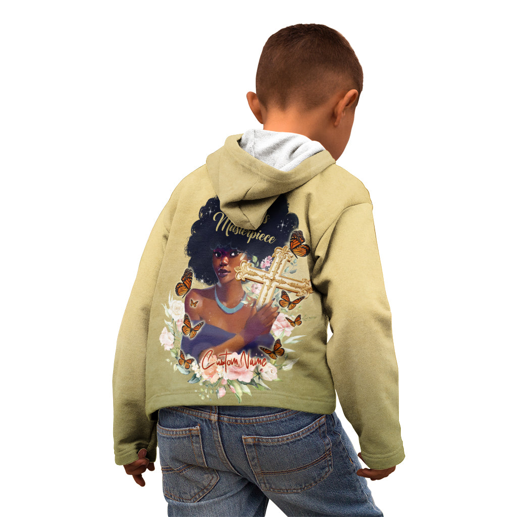 Personalized I Am God's Masterpiece Kid Hoodie African Women - Wonder Print Shop