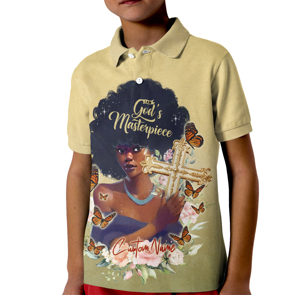 Personalized I Am God's Masterpiece Kid Polo Shirt African Women - Wonder Print Shop