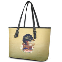 Personalized I Am God's Masterpiece Leather Tote Bag African Women - Wonder Print Shop