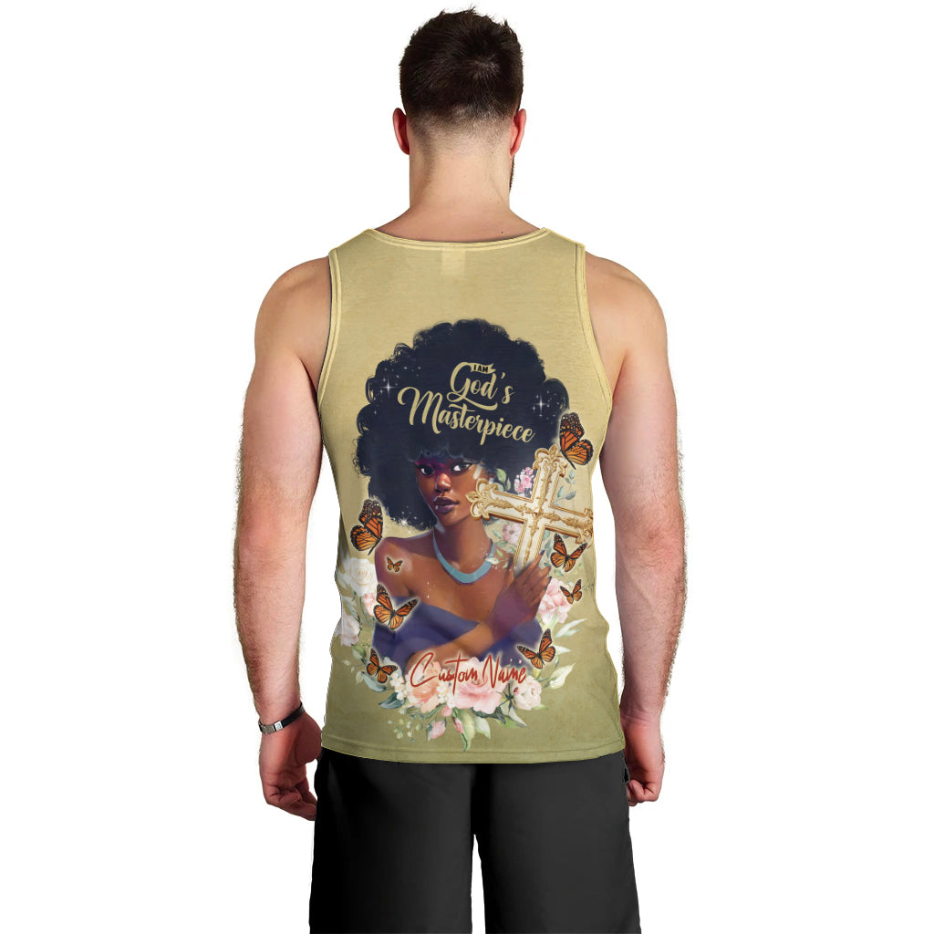 Personalized I Am God's Masterpiece Men Tank Top African Women - Wonder Print Shop