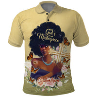 Personalized I Am God's Masterpiece Polo Shirt African Women - Wonder Print Shop
