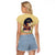 Personalized I Am God's Masterpiece Raglan Cropped T Shirt African Women - Wonder Print Shop