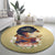 Personalized I Am God's Masterpiece Round Carpet African Women