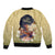 Personalized I Am God's Masterpiece Sleeve Zip Bomber Jacket African Women - Wonder Print Shop