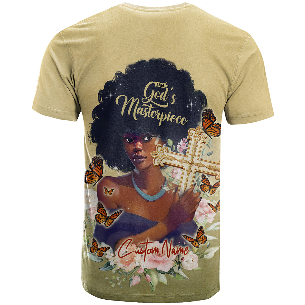 Personalized I Am God's Masterpiece T Shirt African Women - Wonder Print Shop