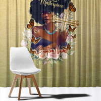 Personalized I Am God's Masterpiece Window Curtain African Women - Wonder Print Shop