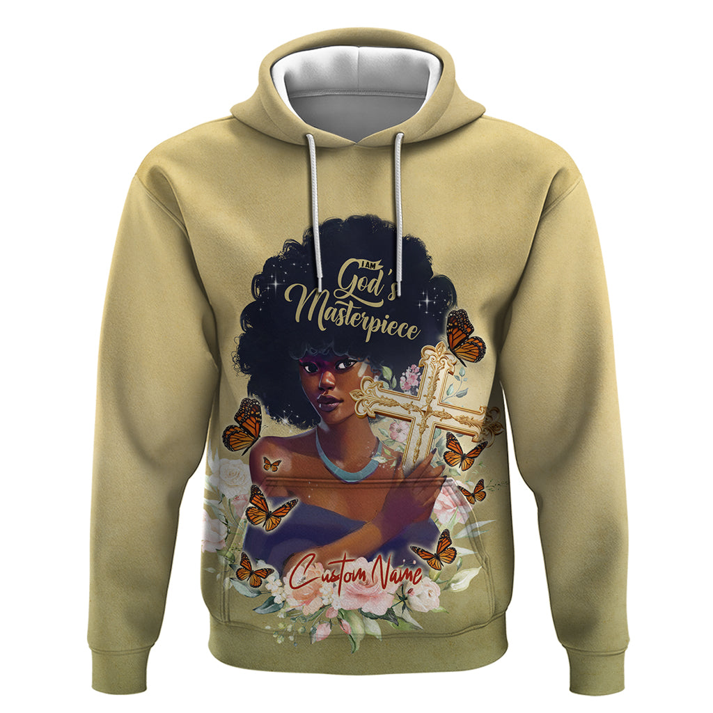 Personalized I Am God's Masterpiece Zip Hoodie African Women - Wonder Print Shop