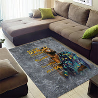 Black Man Africa Area Rug Naturally King - Wonder Print Shop