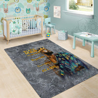 Black Man Africa Area Rug Naturally King - Wonder Print Shop