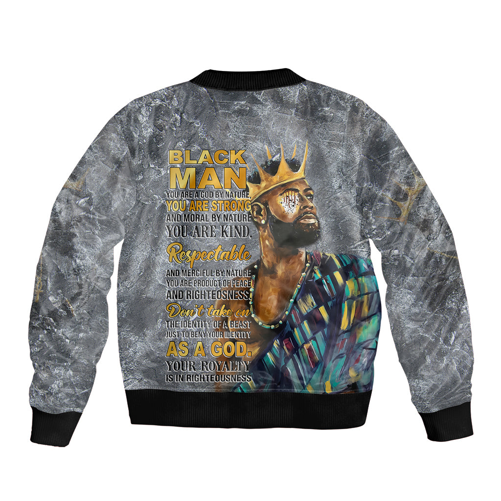 Black Man Africa Bomber Jacket Naturally King - Wonder Print Shop