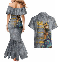 Black Man Africa Couples Matching Mermaid Dress and Hawaiian Shirt Naturally King - Wonder Print Shop