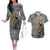 Black Man Africa Couples Matching Off The Shoulder Long Sleeve Dress and Hawaiian Shirt Naturally King - Wonder Print Shop