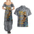Black Man Africa Couples Matching Summer Maxi Dress and Hawaiian Shirt Naturally King - Wonder Print Shop
