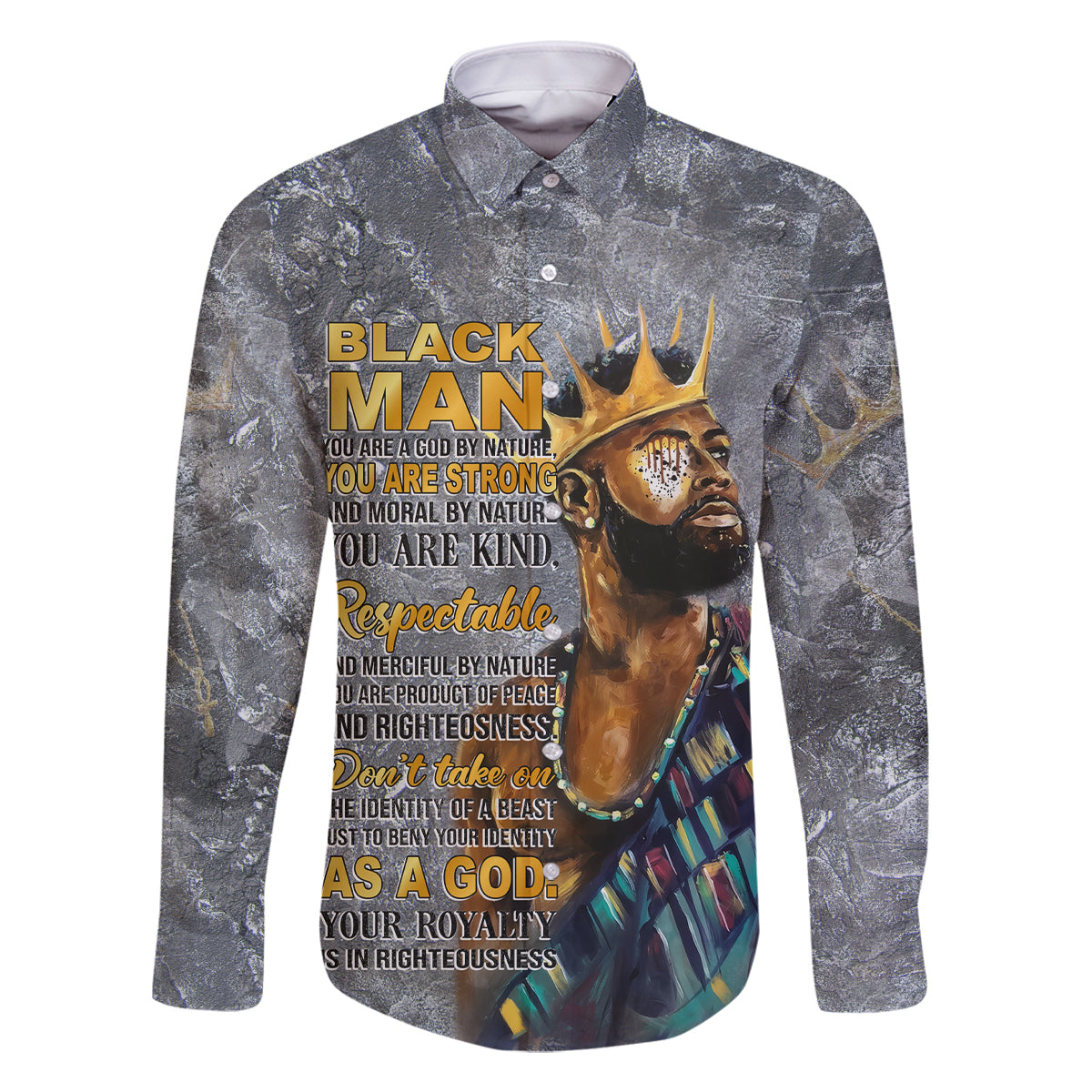 Black Man Africa Family Matching Long Sleeve Bodycon Dress and Hawaiian Shirt Naturally King - Wonder Print Shop
