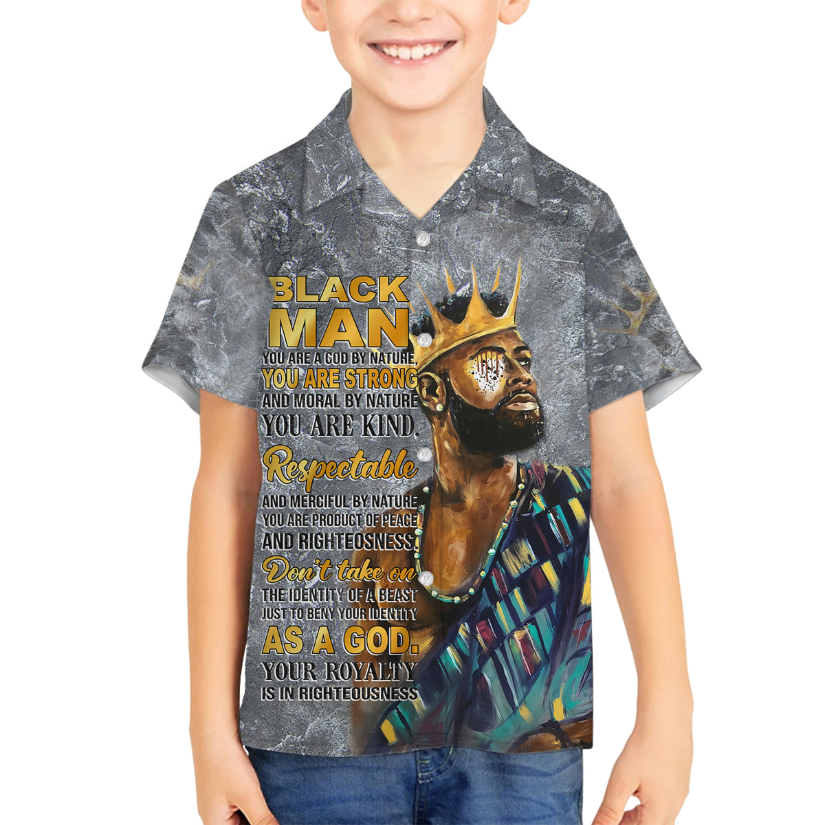 Black Man Africa Family Matching Long Sleeve Bodycon Dress and Hawaiian Shirt Naturally King - Wonder Print Shop