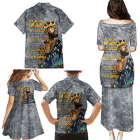 Black Man Africa Family Matching Puletasi and Hawaiian Shirt Naturally King - Wonder Print Shop