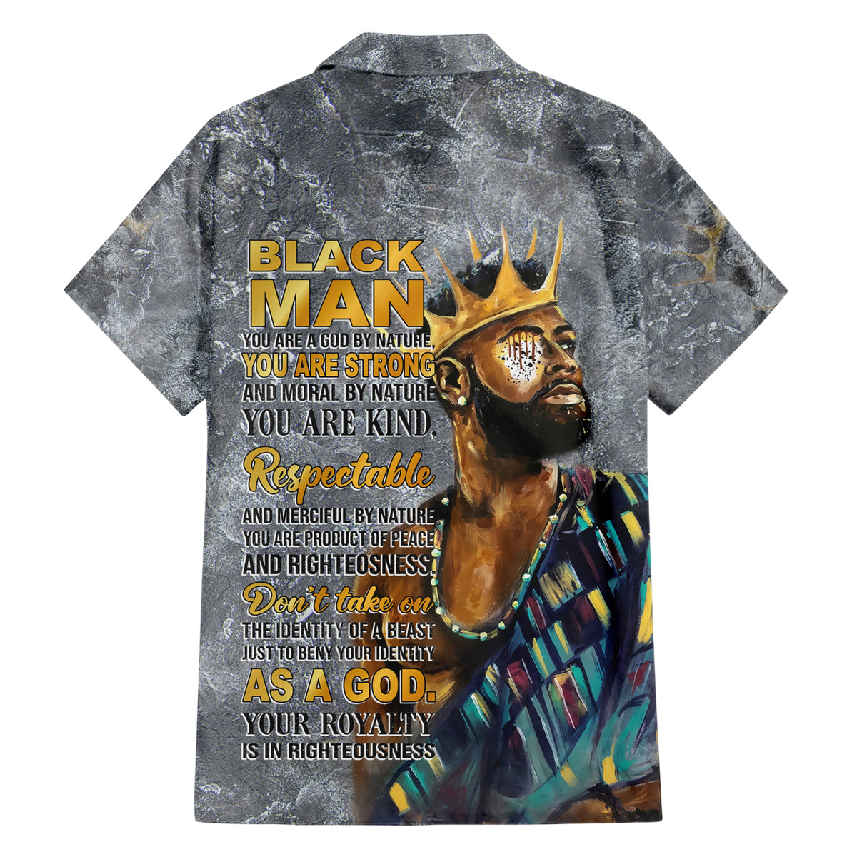 Black Man Africa Family Matching Short Sleeve Bodycon Dress and Hawaiian Shirt Naturally King - Wonder Print Shop