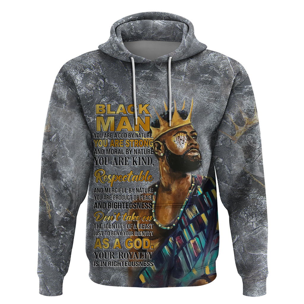 Black Man Africa Hoodie Naturally King - Wonder Print Shop