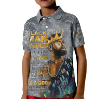 Black Man Africa Kid Polo Shirt Naturally King - Wonder Print Shop