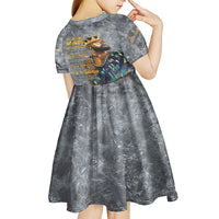 Black Man Africa Kid Short Sleeve Dress Naturally King - Wonder Print Shop