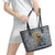Black Man Africa Leather Tote Bag Naturally King - Wonder Print Shop