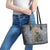 Black Man Africa Leather Tote Bag Naturally King - Wonder Print Shop