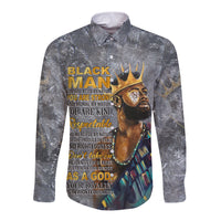 Black Man Africa Long Sleeve Button Shirt Naturally King - Wonder Print Shop