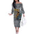 Black Man Africa Off The Shoulder Long Sleeve Dress Naturally King - Wonder Print Shop