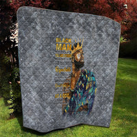 Black Man Africa Quilt Naturally King - Wonder Print Shop