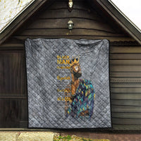 Black Man Africa Quilt Naturally King - Wonder Print Shop