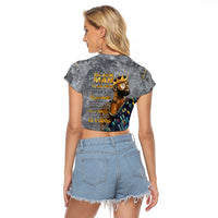 Black Man Africa Raglan Cropped T Shirt Naturally King - Wonder Print Shop