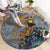 Black Man Africa Round Carpet Naturally King