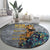 Black Man Africa Round Carpet Naturally King